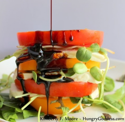 Caprese Salad with Microgreens